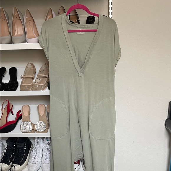 free people movement Pants - FP Movement by Free People Olive V-Neck Jumpsuit